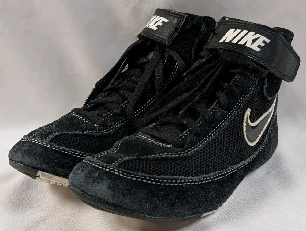 Nike Speedsweep VII Youth Kids Wrestling Shoes Black Size 2.5Y 366684-001